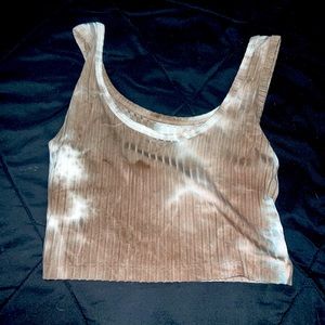 Tie dye crop tank